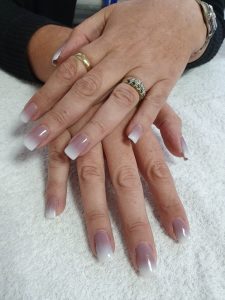 ombré nails in tynemouth at heaven therapy beauty salon