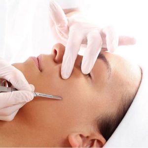 Dermaplaning Exfoliating Treatment at heaven therapy beauty salon in cullercoats