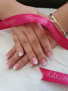 ombré nails in tynemouth at heaven therapy beauty salon
