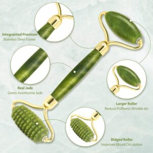 jade roller used in lymphatic drainage facial newcastle